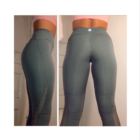 Lululemon Cropped Mesh Leggings - Picture 1 of 7